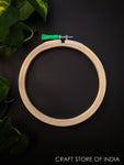 Round Wooden Embroidery Hoop (Plastic Key)
