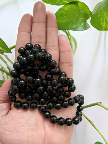 Black - 10mm Glass Beads