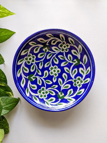 Blue & Green - Blue Pottery Wall Plate