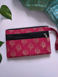 Pink Botanical - Utility Pouch