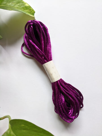 Dark Violet - Rattail Satin Cord - Craft Store of India