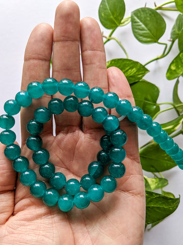 Fern Green - 10mm Glass Beads