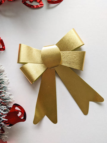 Golden Big Bow - Christmas Decoration