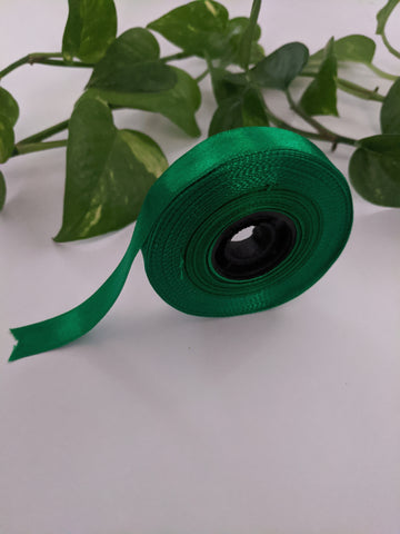 Green - Satin Ribbon (0.5 inch)