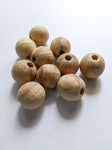 Natural - 25mm Wooden Beads