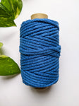 Azure Blue - 4mm Braided Macrame Thread