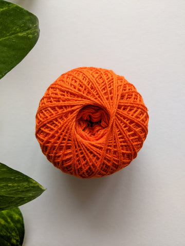 Tangerine Orange - Crochet Thread (40gm)