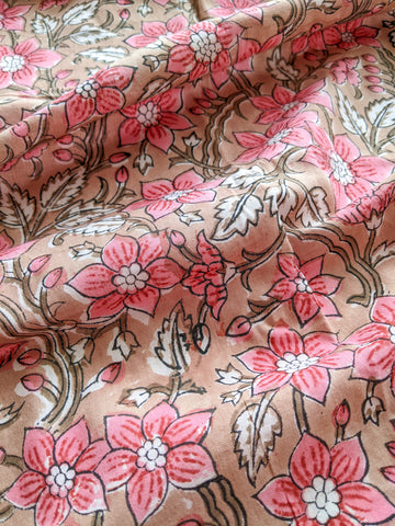 Beige Daffodils - Printed Fabric