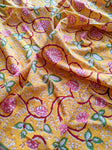 Yellow Floral - Printed Fabric