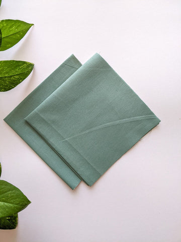 Sage Green - Poplin Cotton Fabrics (Pack of 2)