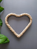 Brown Heart - Wreath Rings (Set of 2)
