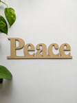 Peace - MDF Embellishment