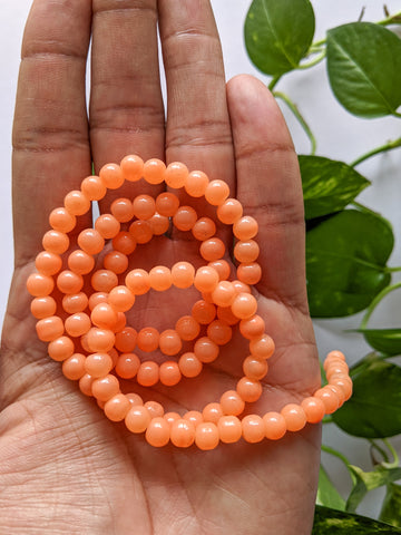 Peach - 6mm Glass Beads