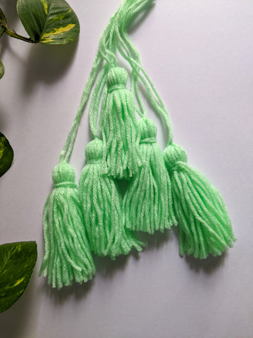 Pista Green - Wool Tassels (Pack of 5)