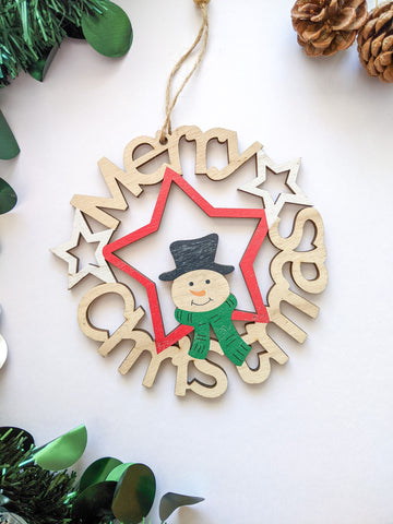 Snowman - Xmas Hanging Ornaments