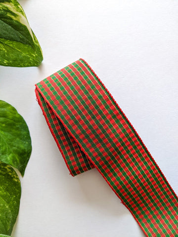 Red & Green Checks (1.5 inches)