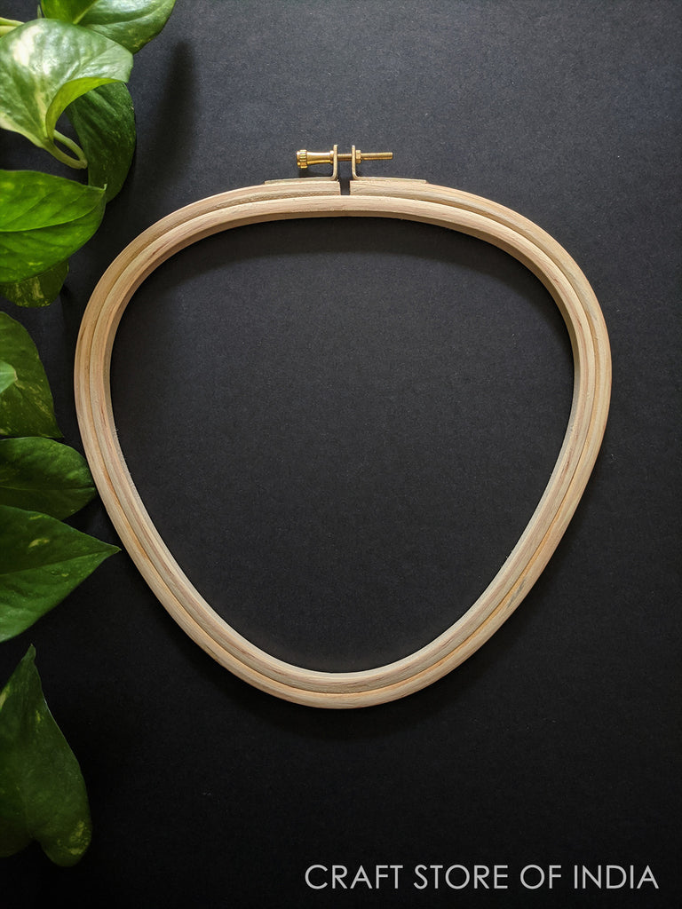 3 Pieces Wooden Embroidery Hoop Ring Frame : Size - 5
