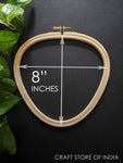 Triangle Wooden Embroidery Hoop (Brass key)