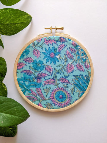 Arctic Floral - Hoop Art (8" Inches)