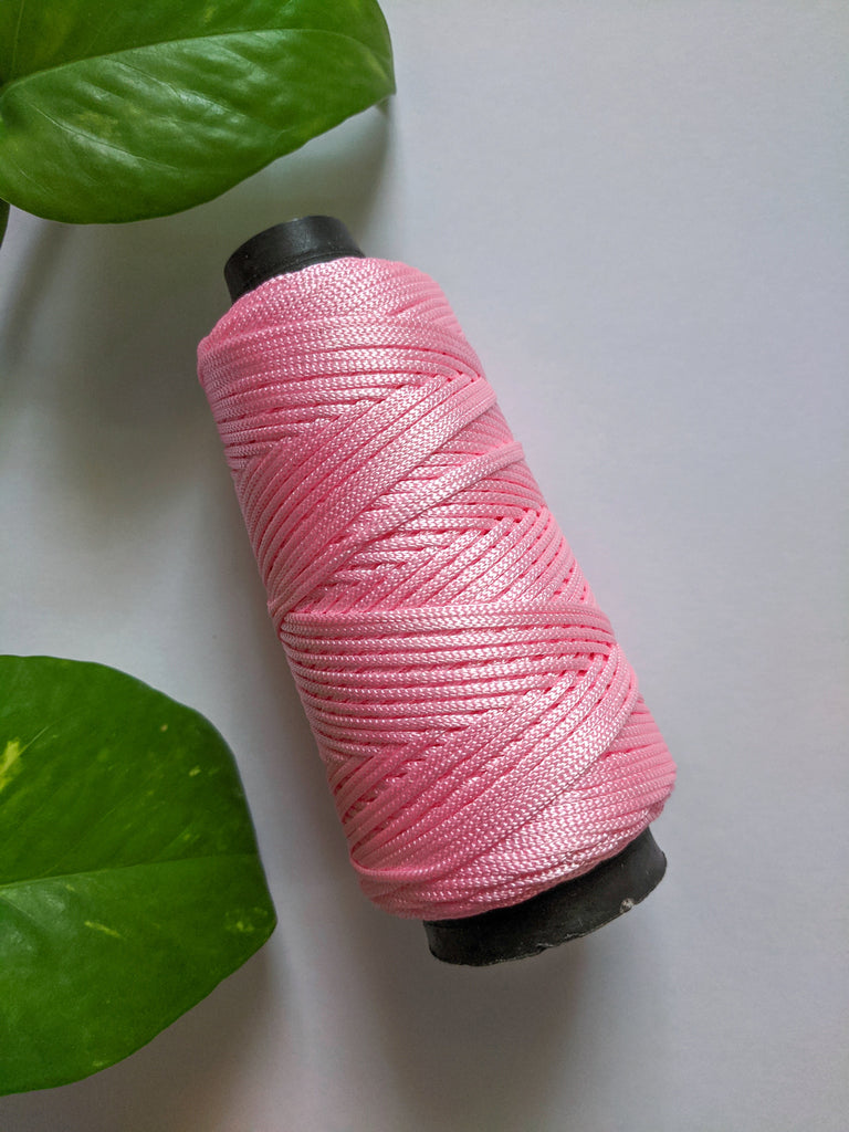 Neon Pink - 1mm Braided Thread – Craft Store of India