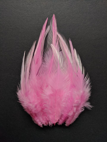 Baby Pink - Long Pointed Natural Feathers (100 Pieces) - Craft Store of India