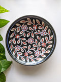 Black & Red - Blue Pottery Wall Plate