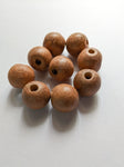 Brown - 25mm Wooden Beads