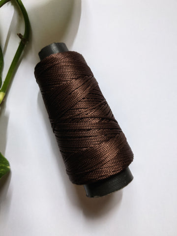 Brown - 1mm Braided Thread