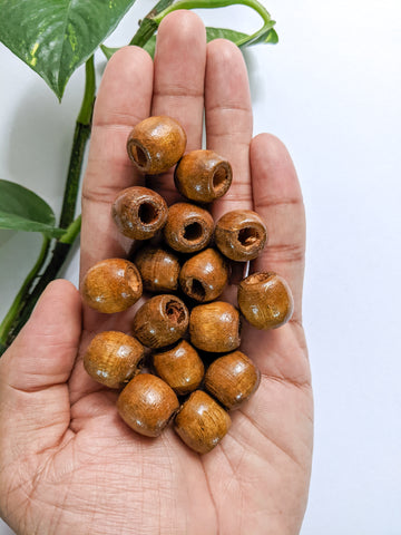Caramel Brown - 16mm Wooden Beads