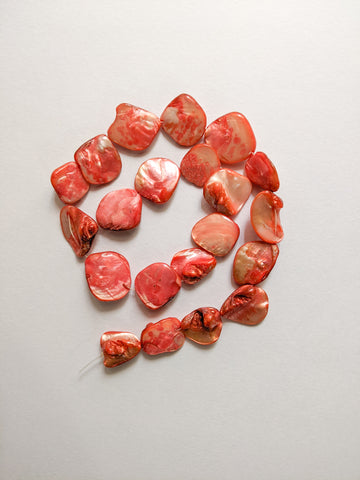 Coral - Shell Beads