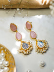 Mastaani - Pearl Embellished Thewa Earrings