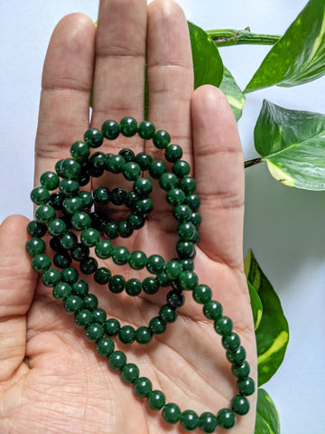Dark Green - 6mm Glass Beads - Craft Store of India
