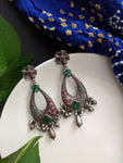 Drop - Silver Oxidised Earrings