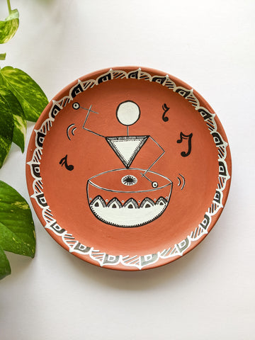 Drum Beats - Hand-painted Wall Plate
