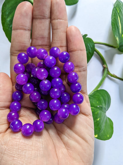 Eggplant Purple - 10mm Glass Beads