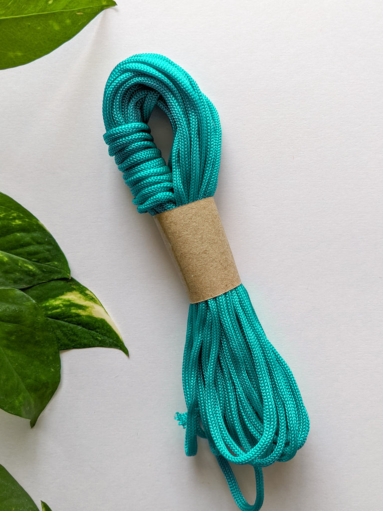 Emerald Green - 4mm Nylon Knot Macrame Thread – Craft Store of India