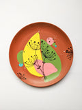Fresh Greens - Hand-painted Terracotta Decorative Wall Plate