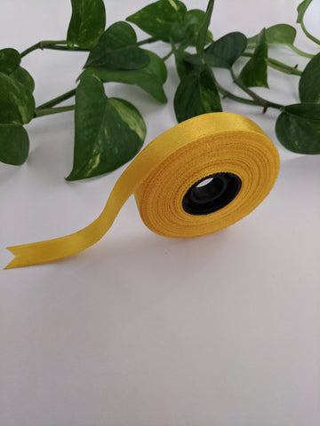 Golden Yellow - Satin Ribbon (0.5 inch)