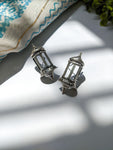 Hawa Mahal - Silver Oxidised Earrings