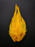 Fire Yellow - Long Pointed Natural Feathers (100 Pieces)