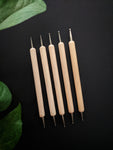 Wooden Embossing Tools (Set of 5)