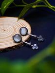 Iktara - Silver Oxidised Earrings