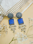 Kiah - Silver Oxidised Earrings