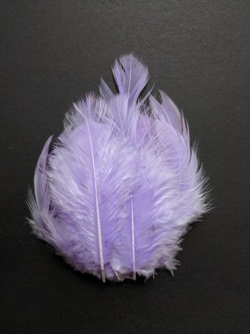Lavender - Natural Small Feathers (100 Pieces) - Craft Store of India