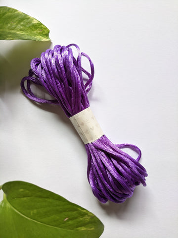 Lavender - Rattail Satin Cord - Craft Store of India