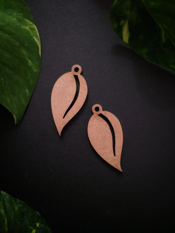 Leafy Earrings - Jewellery MDF Base
