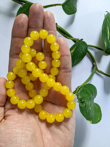 Light Yellow - 10mm Glass Beads