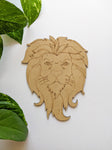 Lion Head - MDF Cutout
