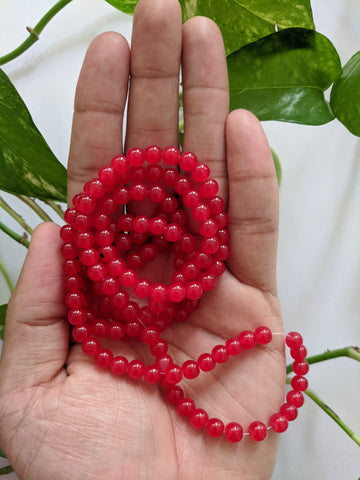 Maroon - 6mm Glass Beads - Craft Store of India