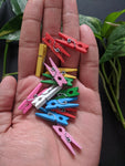Multicolour Wooden Clips (Pack of 50)